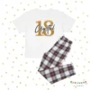 18th Glitter Birthday Personalised Pyjamas Set