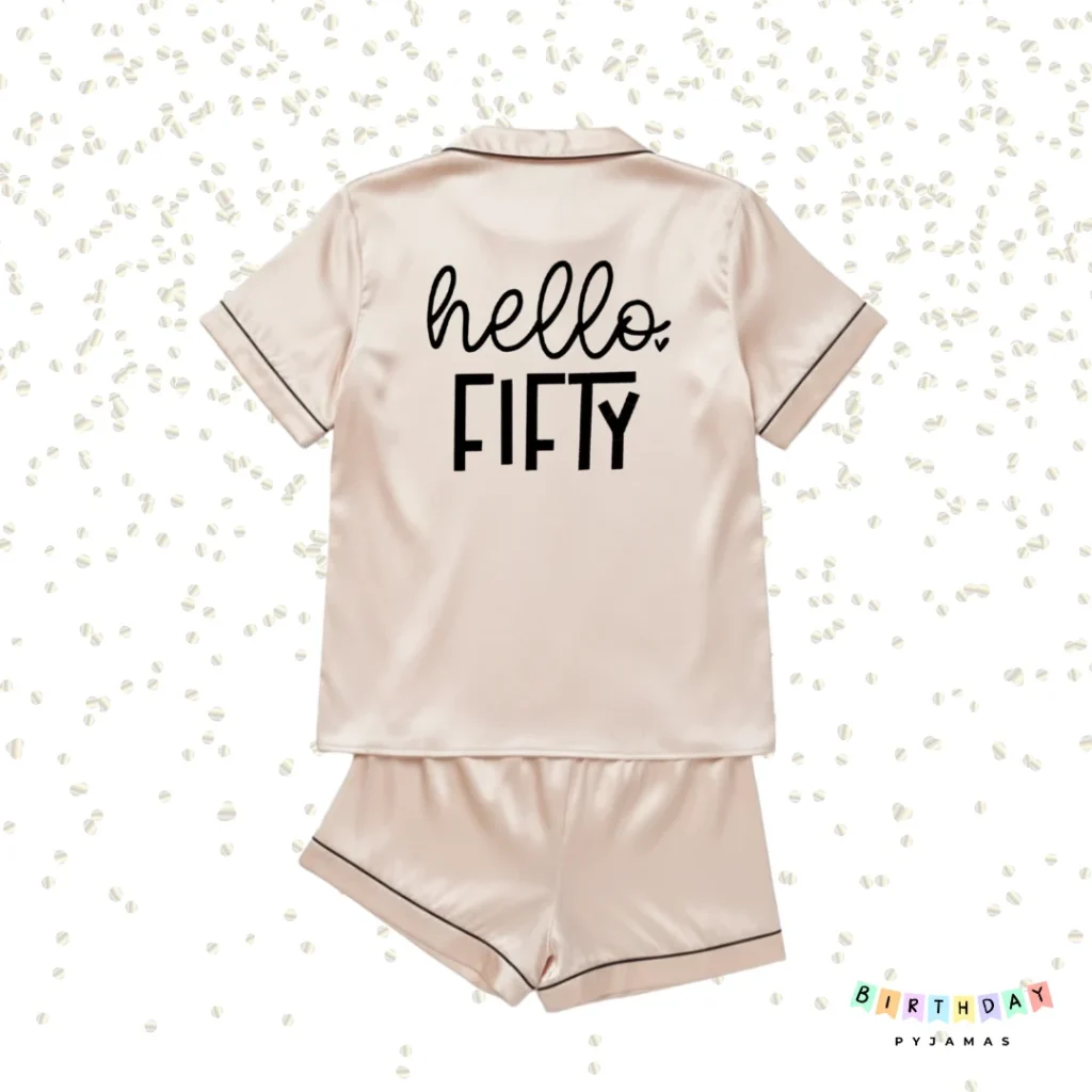50th Birthday Pyjamas - Gift - Personalised