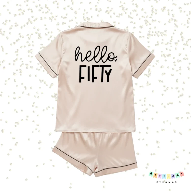50th Birthday Pyjamas - Gift - Personalised