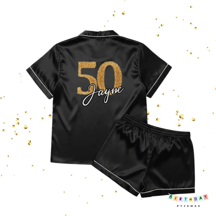 50th Pjs Personalised Birthday Pyjamas