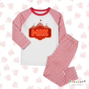 At The Circus Personalised Birthday Pyjamas – Kids Circus-Themed PJs