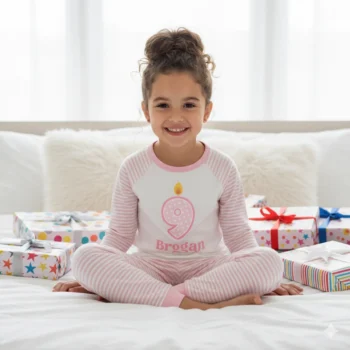 Birthday Candle Print Birthday Pyjamas
