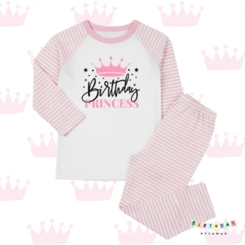 Birthday Princess Personalised Pyjamas – Custom Kids Birthday PJs