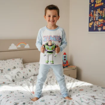 Blast Off Personalised Birthday Pyjamas – Kids Space Astronaut PJs