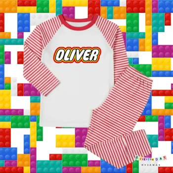 Building Blocks Personalised Pyjamas – Custom Kids Birthday PJs