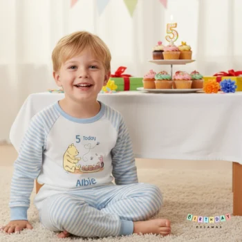 Cupcake Party Pooh Bear Birthday Personalised Pyjamas