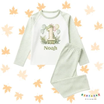 Dinosaur First Birthday Personalised Pyjamas