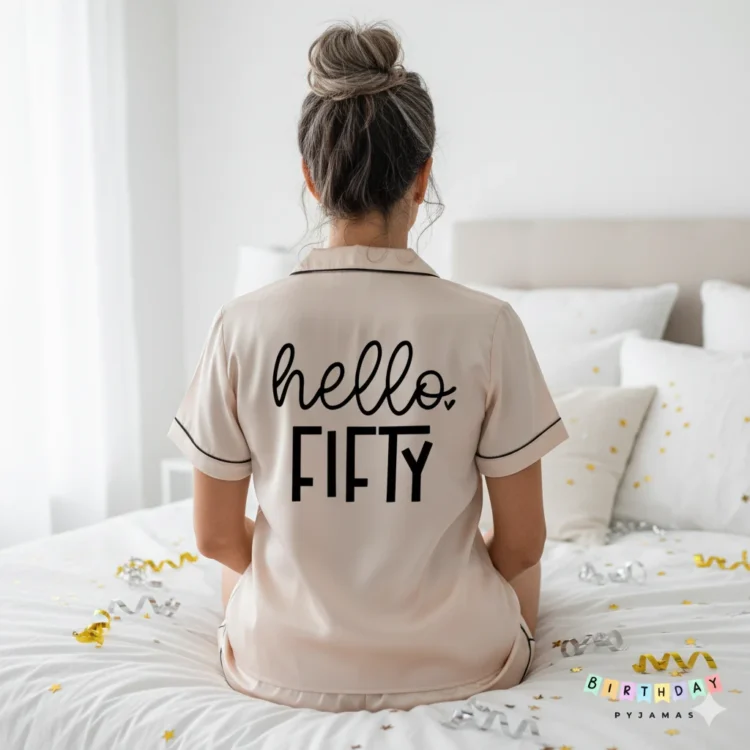 Hello Fifty Birthday Pyjamas