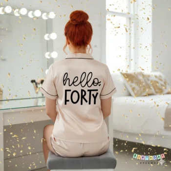 Hello Forty - 40th Birthday Pyjamas