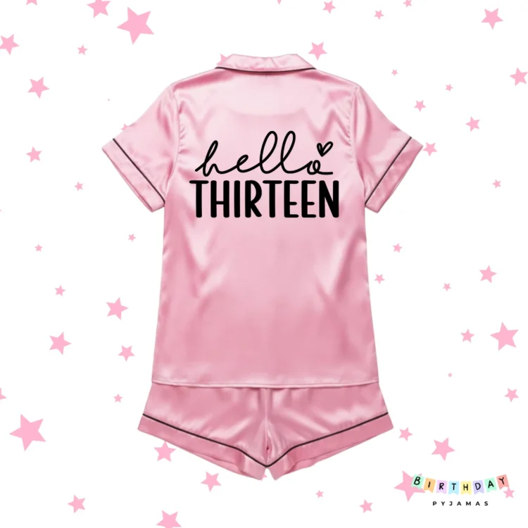 Hello Thirteen Birthday Pyjamas