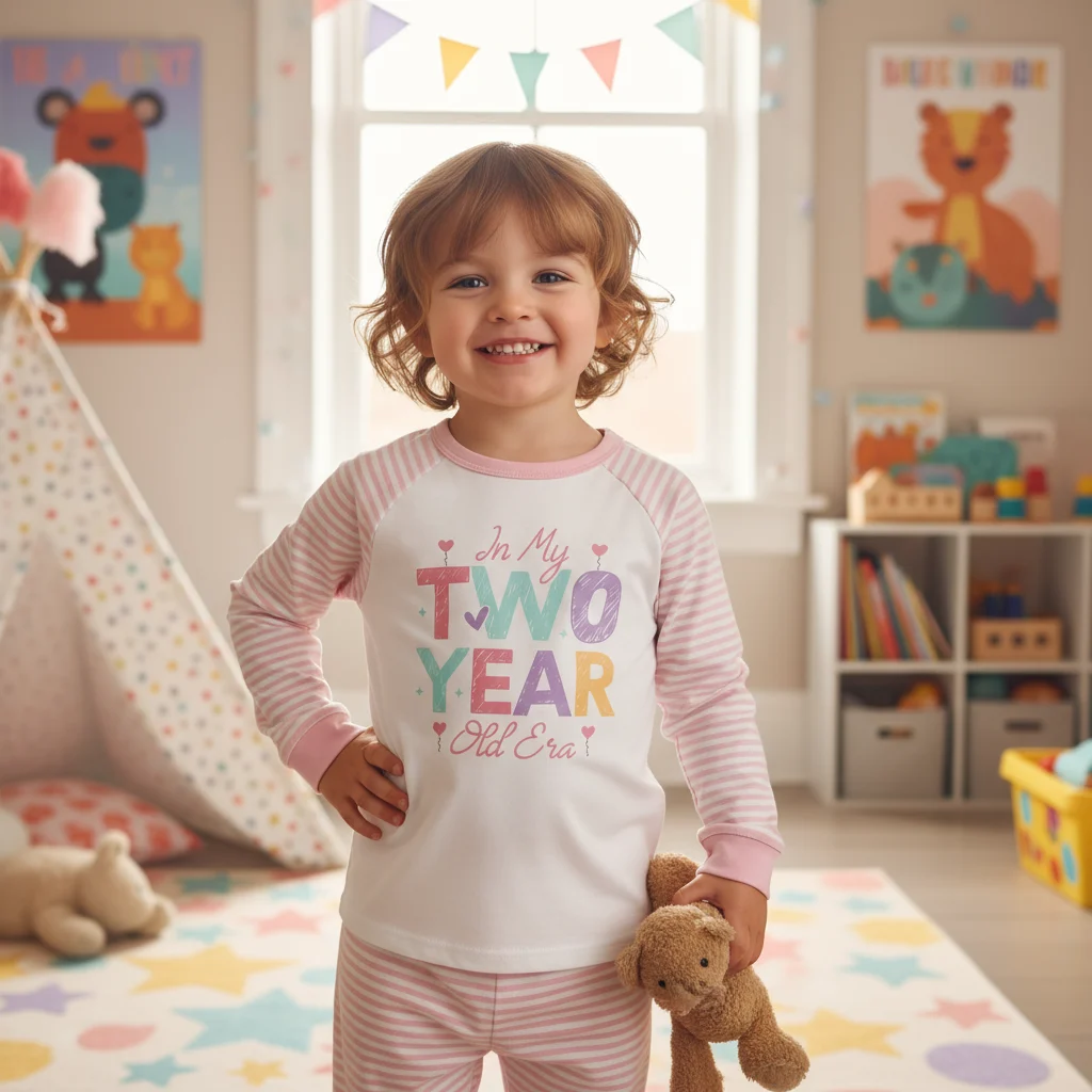 In My Two Year Old Era Pyjamas – Personalised 2nd Birthday PJs
