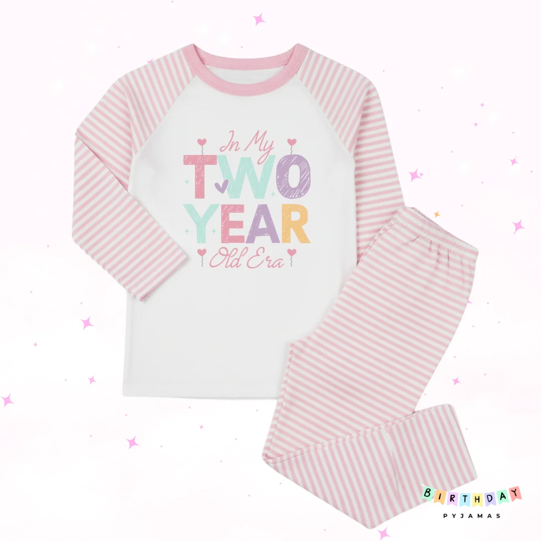 In My Two Year Old Era Pyjamas – Personalised 2nd Birthday PJs