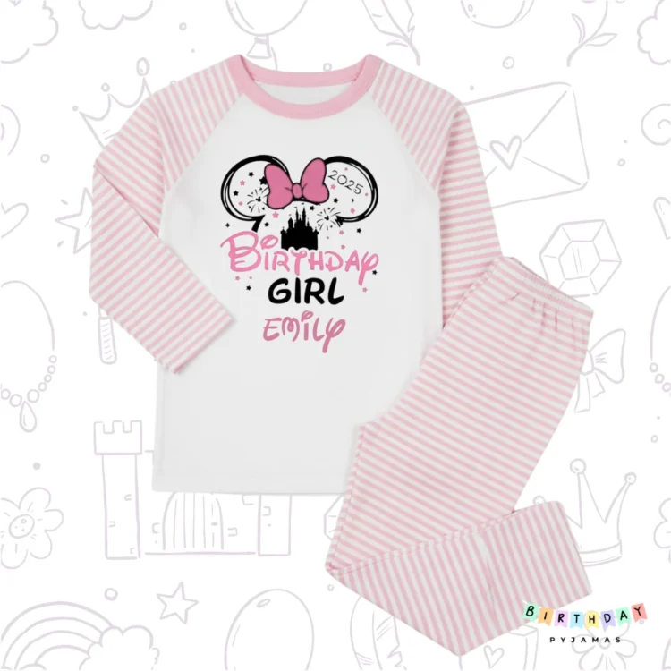 Magical Castle Ears Birthday Personalised Pyjamas