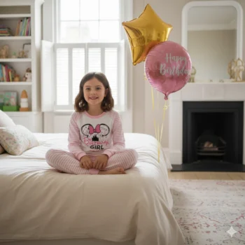 Mini Mouse Birthday Girl Ears Pyjamas
