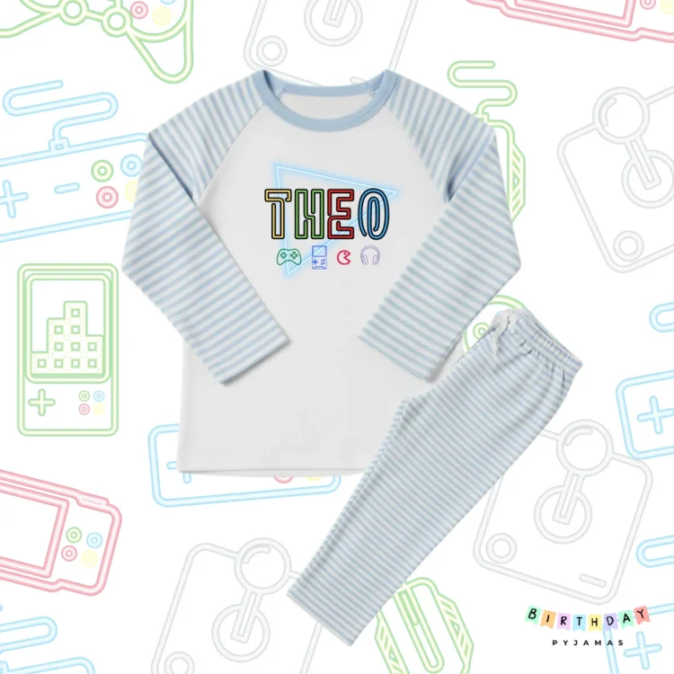 Neon Gamer Birthday Birthday Pyjamas