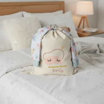 Personalised Sleepover Squad Bag – Custom Kids Pyjama & Sleepover Set