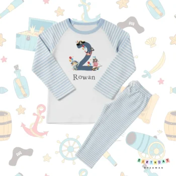 Pirate Birthday Pyjamas – Personalised Kids PJs