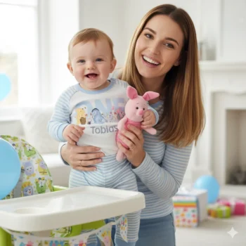 Pooh Bear First Birthday Personalised Pyjamas – Birthday Pyjamas