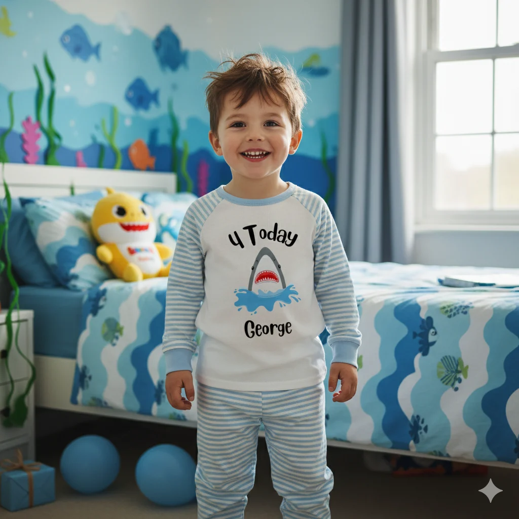 Shark Pyjamas Birthday Pyjamas