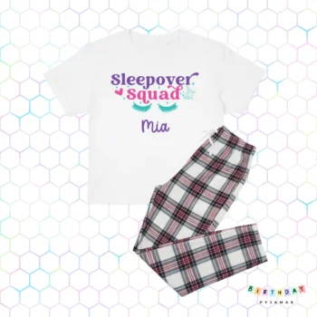 Sleepover Squad Pyjamas – Personalised Girls’ Sleepover PJs