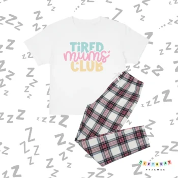 Tired Mums Club Personalised Pyjamas
