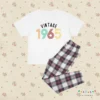 Vintage 1965 60th Birthday Personalised Pyjamas