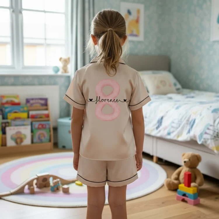 Watercolour Age Personalised Birthday Pyjamas