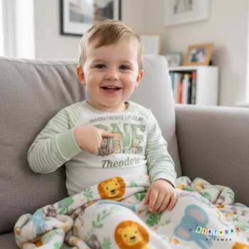 Zoo Animal Birthday Pyjamas – Personalised Kids PJs