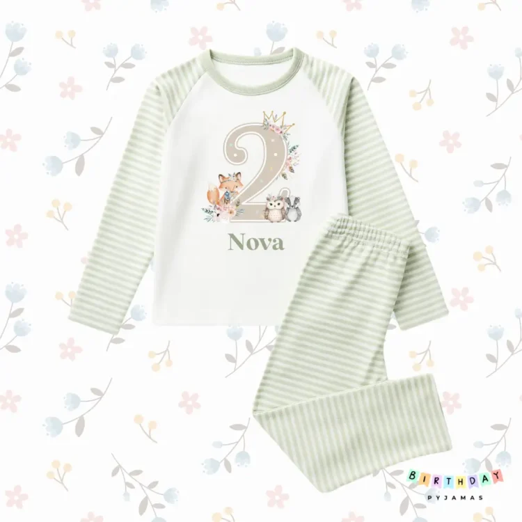 Woodland Animals Number Pyjamas