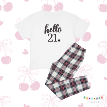 Hello 21 Birthday Pyjamas