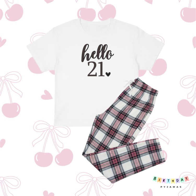 Hello 21 Birthday Pyjamas