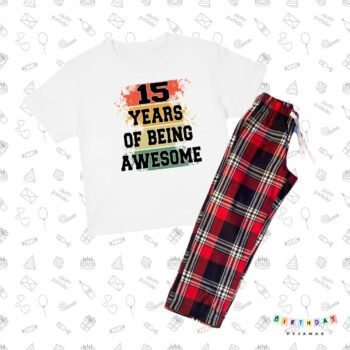 15 Faded Years Birthday Pyjamas
