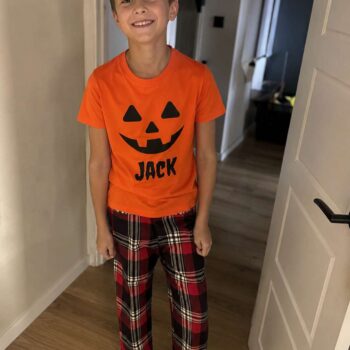 Pumpkin Personalised Halloween Pyjamas