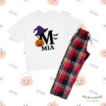 Initials And Name Personalised Halloween Pyjamas