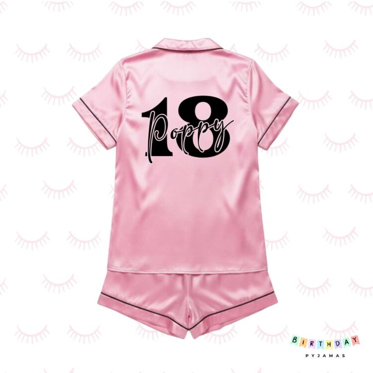 18th Birthday Personalised Birthday Pyjamas
