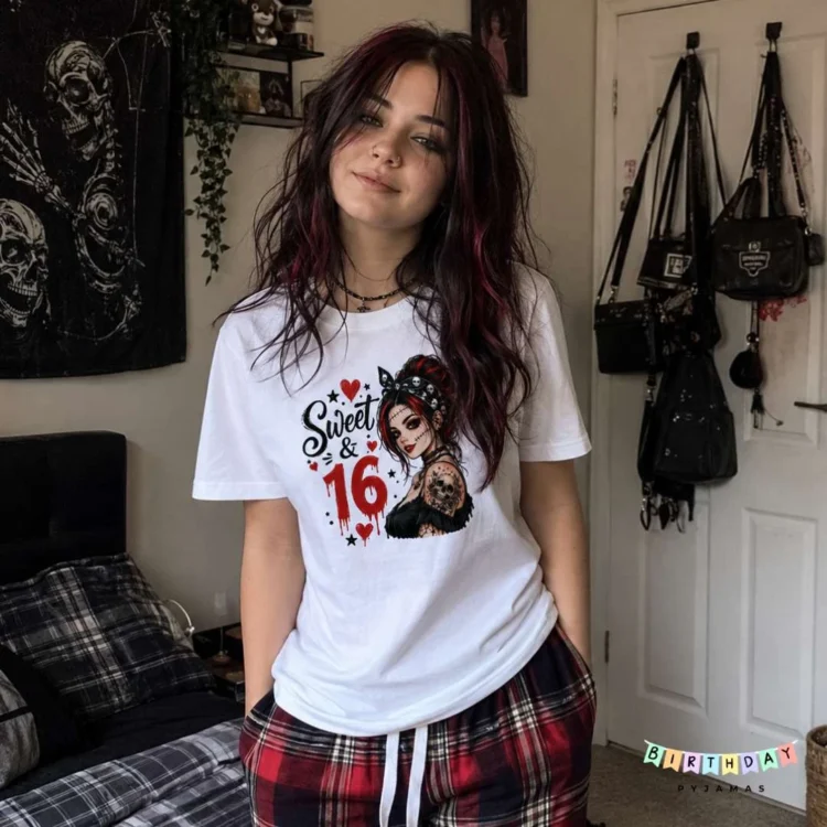 Gothic Style 16th Birthday Pyjamas 1