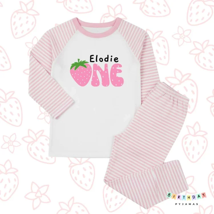 One Today Strawberry Birthday Pyjamas