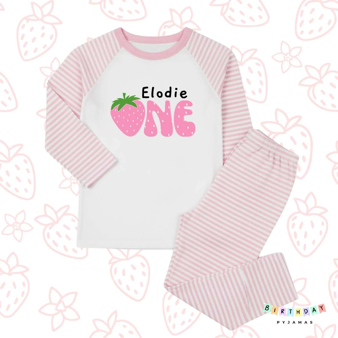 One Today Strawberry Birthday Pyjamas
