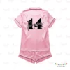 Personalised Fourteen Birthday Pyjamas