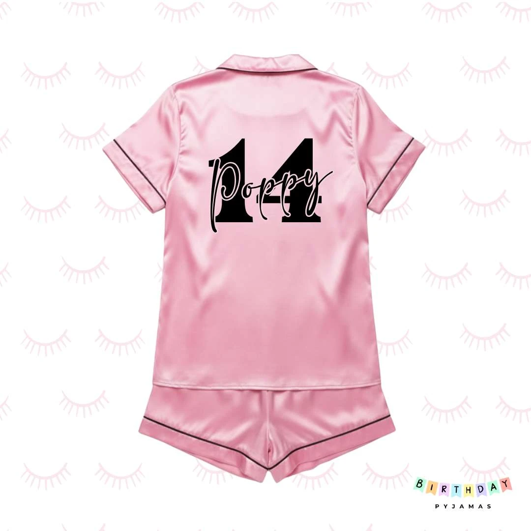 Personalised Fourteen Birthday Pyjamas