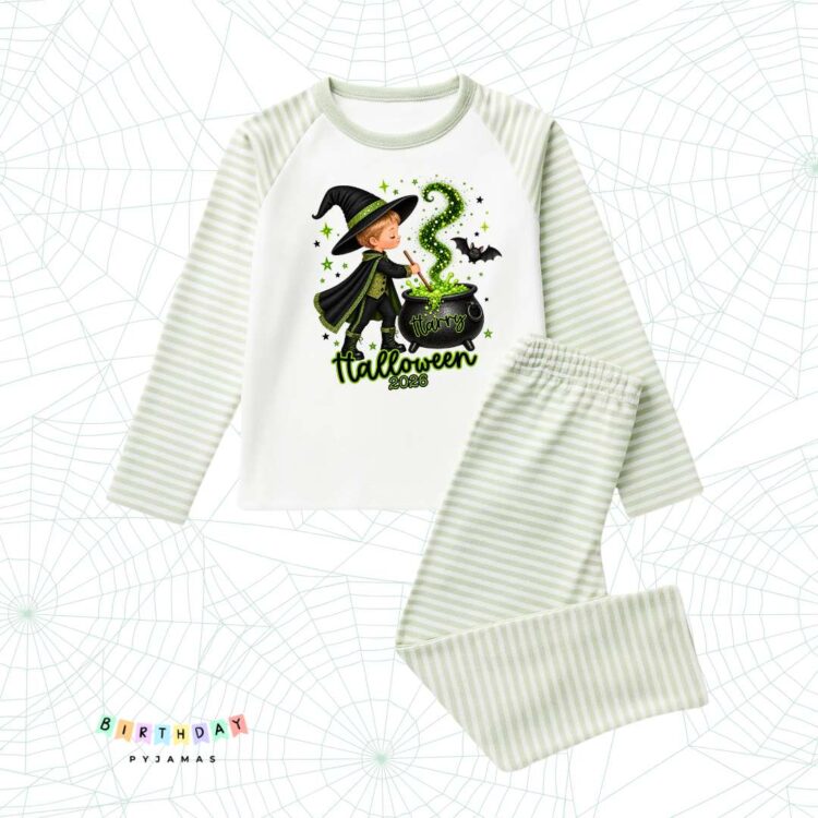 Potions Personalised Boys Halloween Birthday Pyjamas