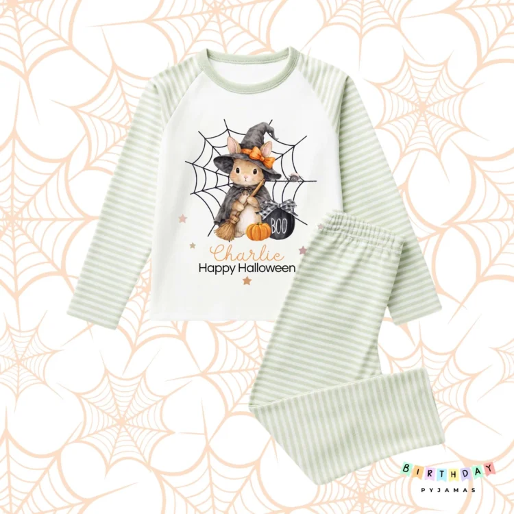 Personalised Halloween Bunny Pyjamas